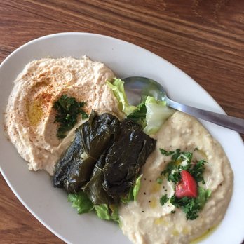 Cedars Cafe - Hummus has a hit of garlic at the end, grape leaves, baba ghanoush simply delicious it has a smoky flavor. - Middle Eastern Near Me - Melbourne, Florida