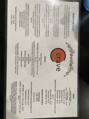 Menu photo 2 Crave Saint Francis, KS