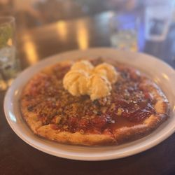 Hive 435 Tap House - Cherry crisp pizza. Soooo good.