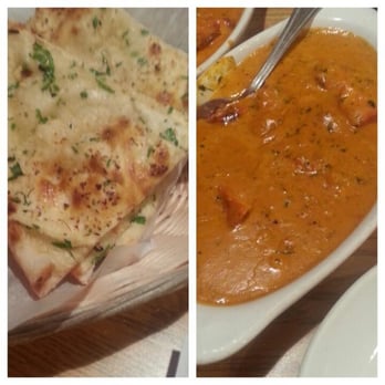 Persis Indian Grill - Garlic Naan and Chicken Tikki Marsala - Indian Near Me - Okemos, Michigan