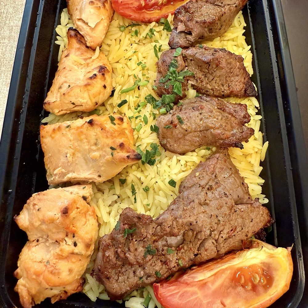 Mediterranean Kebob Station - Mix Grill Kabob Plate - Mediterranean Near Me - Walnut, California