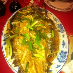 Green Tea Garden Chinese Restaurant - Steamed sole fish w/ soy & ginger