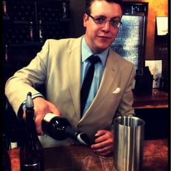 Michael behind the bar helping out when they were slammed-Every winery we went to, staff knew him and had only positive feedback