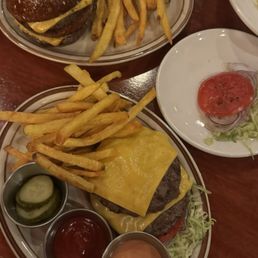 Burgers and fries