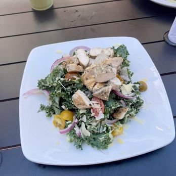 Red Dirt Social - Kale Caesar Salad with Chicken - Breakfast & Brunch Near Me - Fate, Texas