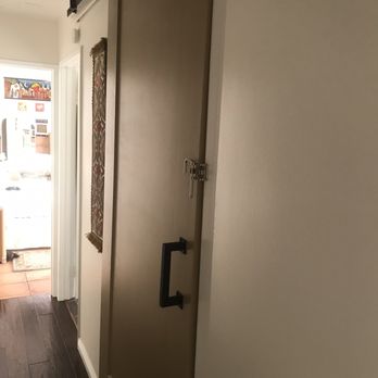 HandyMaestro - This is the installed sliding door at the bottom of stairs. - Fences & Gates Near Me - Monterey Park, California
