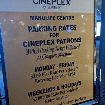 Cineplex Cinemas Varsity and VIP - Parking info for the theatre - Cinema Near Me - Toronto, Ontario