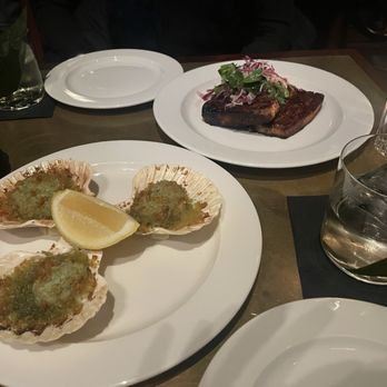 Hawksmoor - Oysters and Carolina-spiced pork belly - Steakhouses Near Me - Chicago, Illinois