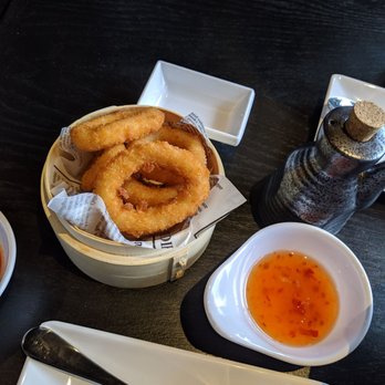 MiKi Sushi - Calamari on the house...very fresh and crispy! - Sushi Bars Near Me - Markham, Ontario