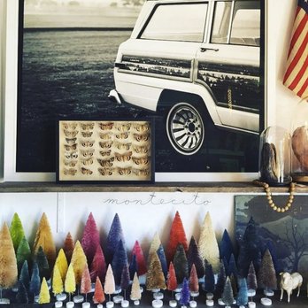 Mate Gallery - For those who can't get enough of Christmas, there's a set of Thirty Rainbow Brush Trees! (Photo Credit: Mate Gallery website) - Art Galleries Near Me - Montecito, California