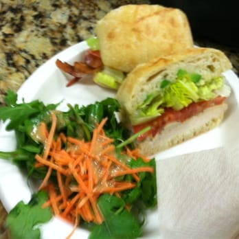 Life Cafe - a sandwich and salad on a plate - Cafes Near Me - Tempe, Arizona