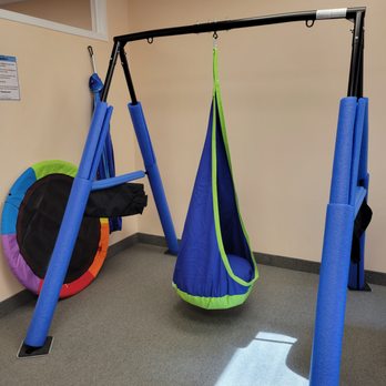 Stewart SLP - Stewart SLP uses swings for regulation and fun during therapy! - Speech Therapists Near Me - Huntington Woods, Michigan Stewart SLP - Stewart SLP uses swings for regulation and fun during therapy! - Speech Therapists Near Me - Huntington Woods, Michigan