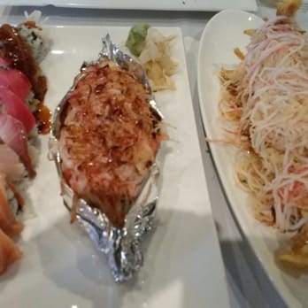 Sushi Gen - Triple Sexy (Notice fish), Super Volcano (tiny!) and Yam Yam Roll - Sushi Bars Near Me - Shreveport, Louisiana Sushi Gen - Triple Sexy (Notice fish), Super Volcano (tiny!) and Yam Yam Roll - Sushi Bars Near Me - Shreveport, Louisiana