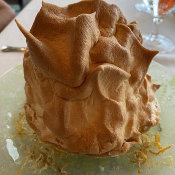 The Carriage House - Lemon meringue pie. Just a tower of meringue on top! - New American Near Me - Mackinac Island, Michigan