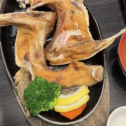 Maru Japanese Restaurant - Hamachi Kama - grilled Hamachi collars. Tasty!