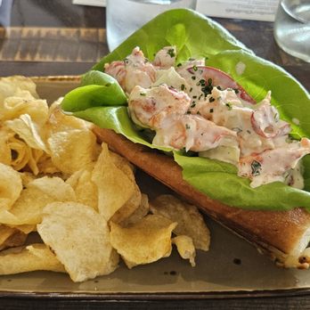 Timber & Torch - Lobster Roll with kettle chips as default side. Very good! - American Near Me - Steamboat Springs, Colorado Timber & Torch - Lobster Roll with kettle chips as default side. Very good! - American Near Me - Steamboat Springs, Colorado