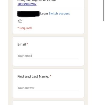Capitol Auto Land  - Not sure why they collect these personal infos - Auto Repair Near Me - Arlington, Virginia