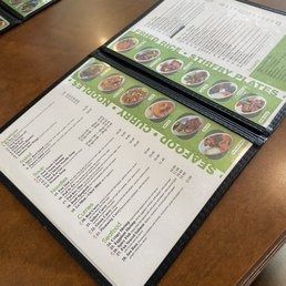 Thai Jasmine menu Thai Jasmine menu