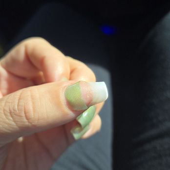 Lucien Nails & Spa II - Peeled gel polish over a gel extension tip. Never had this happen before. - Nail Salons Near Me - Fontana, California Lucien Nails & Spa II - Peeled gel polish over a gel extension tip. Never had this happen before. - Nail Salons Near Me - Fontana, California