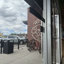 Exterior outside entrance of Brickyard Coffee - Salt Lake City, Utah Exterior outside entrance of Brickyard Coffee - Salt Lake City, Utah