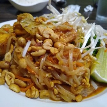 Sun Cuisines - Had a free sake Yelp coupon burning a hole in my phone. :-P Dinner with the hubbs. Vegetarian Pad Thai with Tofu. - Burmese Near Me - Williamsville, New York
