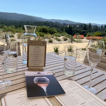 Roederer Estate - Hard to beat the seating, view, and sparkling wine options (as well as a limited selection of tasty nibbles). - Wineries Near Me - Philo, California