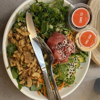 Carrot Express - POKE BOWL with brown rice. - Salad Near Me - New York, New York Carrot Express - POKE BOWL with brown rice. - Salad Near Me - New York, New York