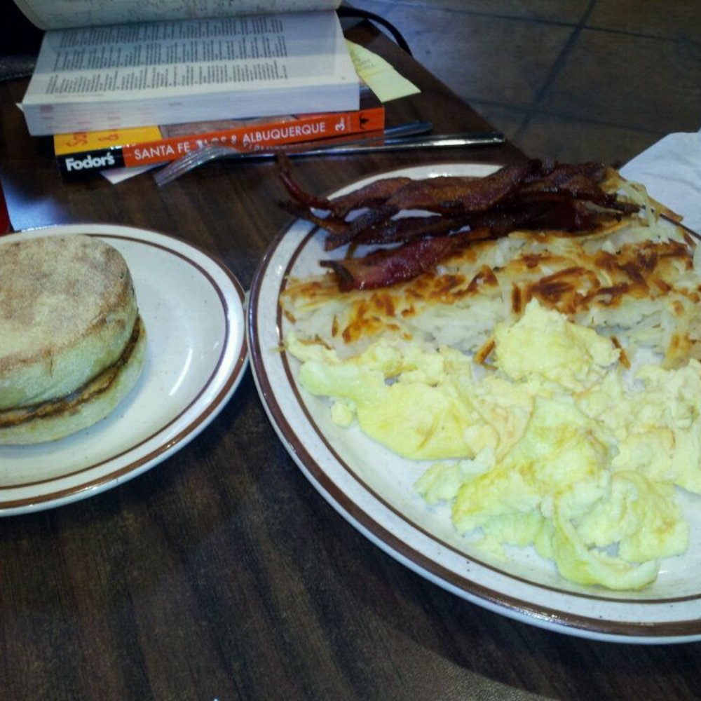 Weck's - Full Belly eggs and bacon with english muffin - Breakfast & Brunch Near Me - Albuquerque, New Mexico