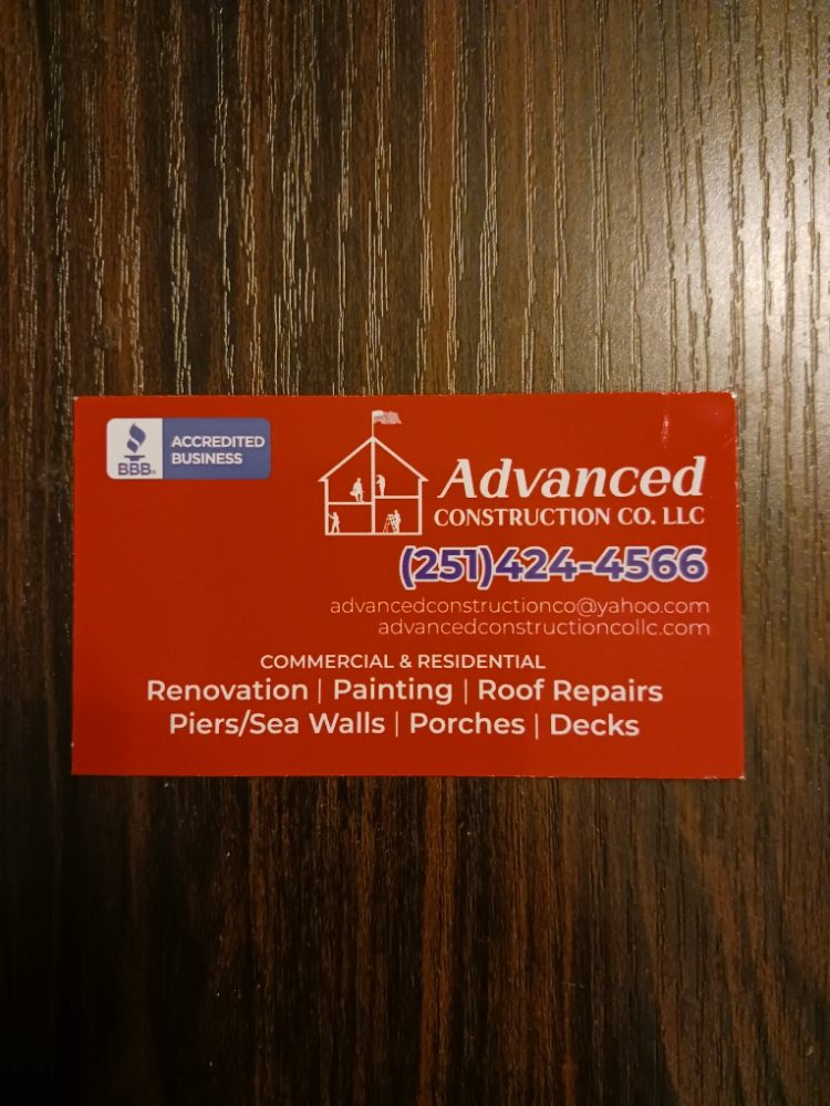 Slide of Advanced Construction Company