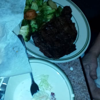 Hempstead Seafood and Steak - Not a great photo but mom got a steak. It looked amazing. Their cole slaw is yummy too! - Seafood Near Me - Hempstead, Texas