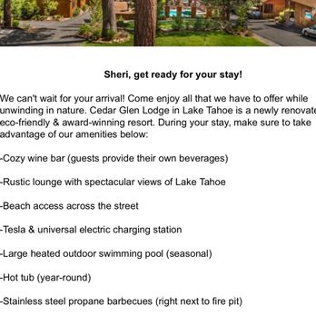 Cedar Glen Lodge - List received once I booked! - Hotels Near Me - Tahoe Vista, California
