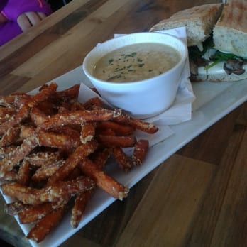 The Cutting Edge Cafe - Baby Bella, soup, sweet potato fries - Sandwiches Near Me - Chesapeake, Virginia The Cutting Edge Cafe - Baby Bella, soup, sweet potato fries - Sandwiches Near Me - Chesapeake, Virginia