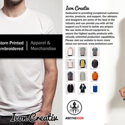 Icon Creativ - We produce the best custom t-shirts and apparel in the Nation!