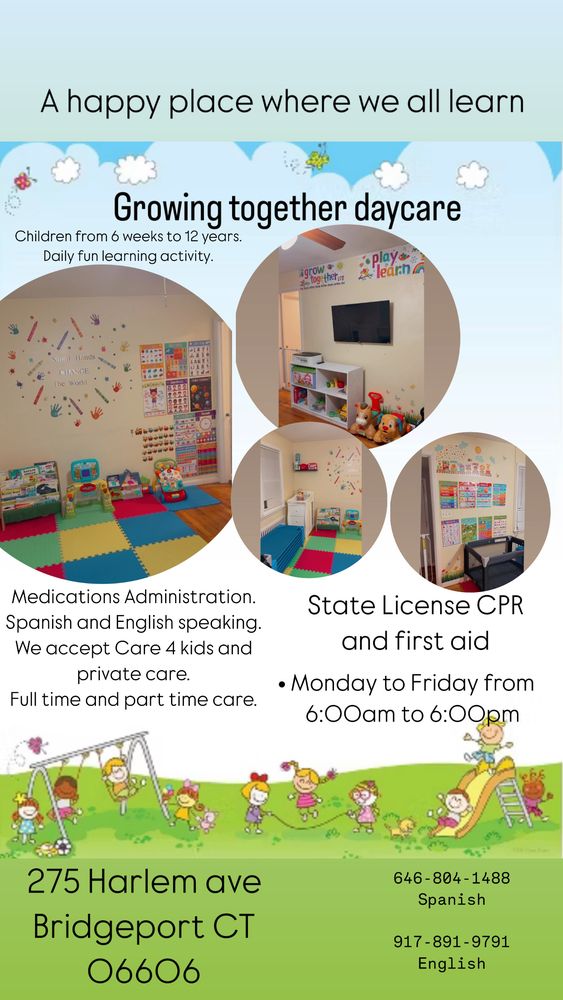 Growing Together Daycare - childcare center in Bridgeport, CT