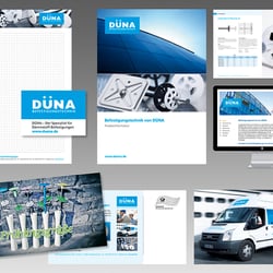 cosch.design - Beispiel Corporate Design  Entwicklung für DÜNA Befestigungstechnik GmbH