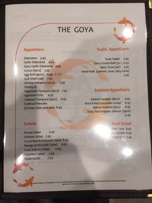 Menu photo 8 Goya Sushi & Grill Austin, TX
