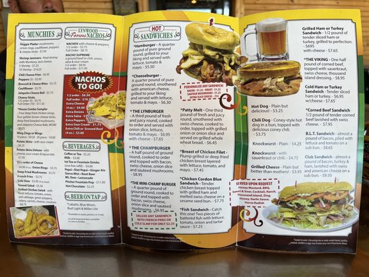 Menu photo 1 Lynwood Bar Marysville, MI