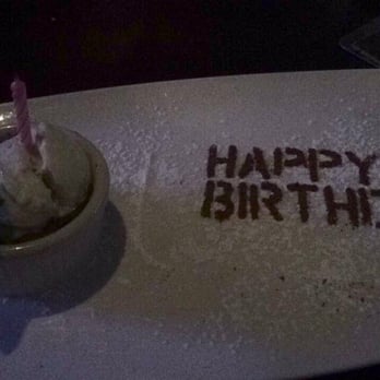 Yard House - Brownie sundae for birthday girl! - Bars Near Me - Raleigh, North Carolina