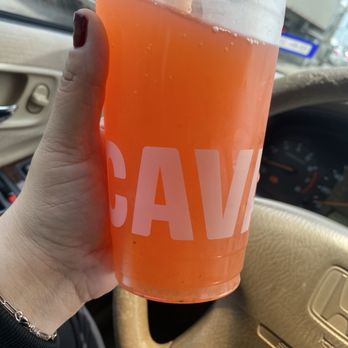CAVA - strawberry citrus drink was so good but it didn't have any ice. I didn't want to hold the line much longer so I just drove off. - Mediterranean Near Me - Mckinney, Texas