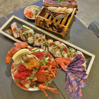 Oo-Kinza Fish House - BBQ Unagi, Scallops, Tamago Donburi + Aburi (Torched Sushi) + Lobster Donburi - Japanese Near Me - Toronto, Ontario Oo-Kinza Fish House - BBQ Unagi, Scallops, Tamago Donburi + Aburi (Torched Sushi) + Lobster Donburi - Japanese Near Me - Toronto, Ontario