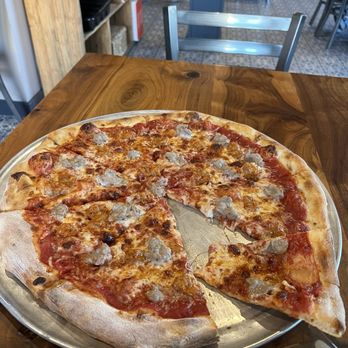Tacconelli’s Pizzeria - Three cheese with hot and sweet sausage mixed throughout. - Pizza Near Me - Haddon Township, New Jersey