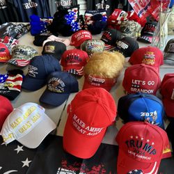 Trump Store - Love the Trump-hair hat in the middle
