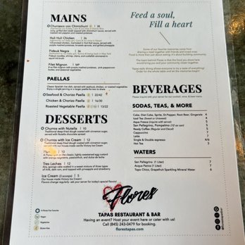 Flores Restaurant & Bar - Menu - Bars Near Me - Wappingers Falls, New York Flores Restaurant & Bar - Menu - Bars Near Me - Wappingers Falls, New York