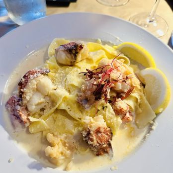 Stacy's Scratch Kitchen - Poached lobster Alfredo over pappardelle noodles. Absolutely delicious! - Seafood Near Me - Broadalbin, New York