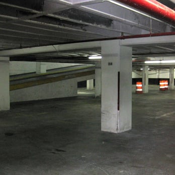 Deep Throat Parking Garage - right off the down ramp (heading into the garage proper) - Parking Near Me - Rosslyn, Virginia