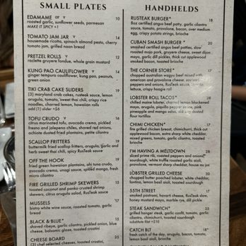 RusTeak - Menu - New American Near Me - Ocoee, Florida