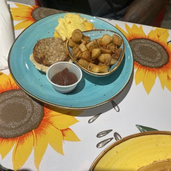 Flying Biscuit Cafe - Sausage Egg Cheese biscuit - Breakfast & Brunch Near Me - Knoxville, Tennessee