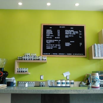 Hey Happy - The menu (sodas not shown) - Coffee & Tea Near Me - Victoria, British Columbia