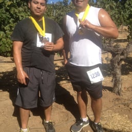 Brother and I after 13.1 miles.. Brother and I after 13.1 miles..