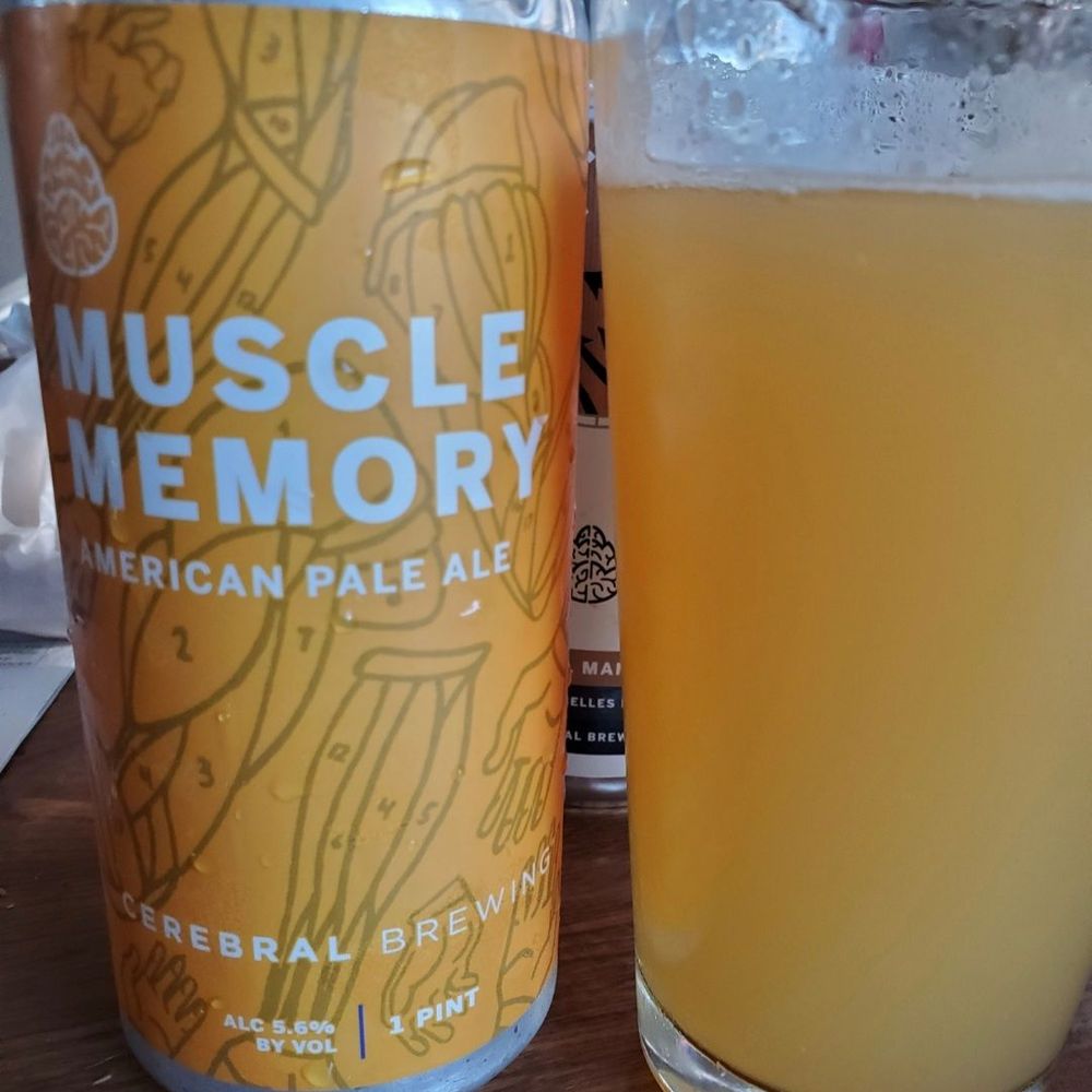 Cerebral Brewing - Muscle Memory,  an enjoyable Pale Ale! - Breweries Near Me - Denver, Colorado